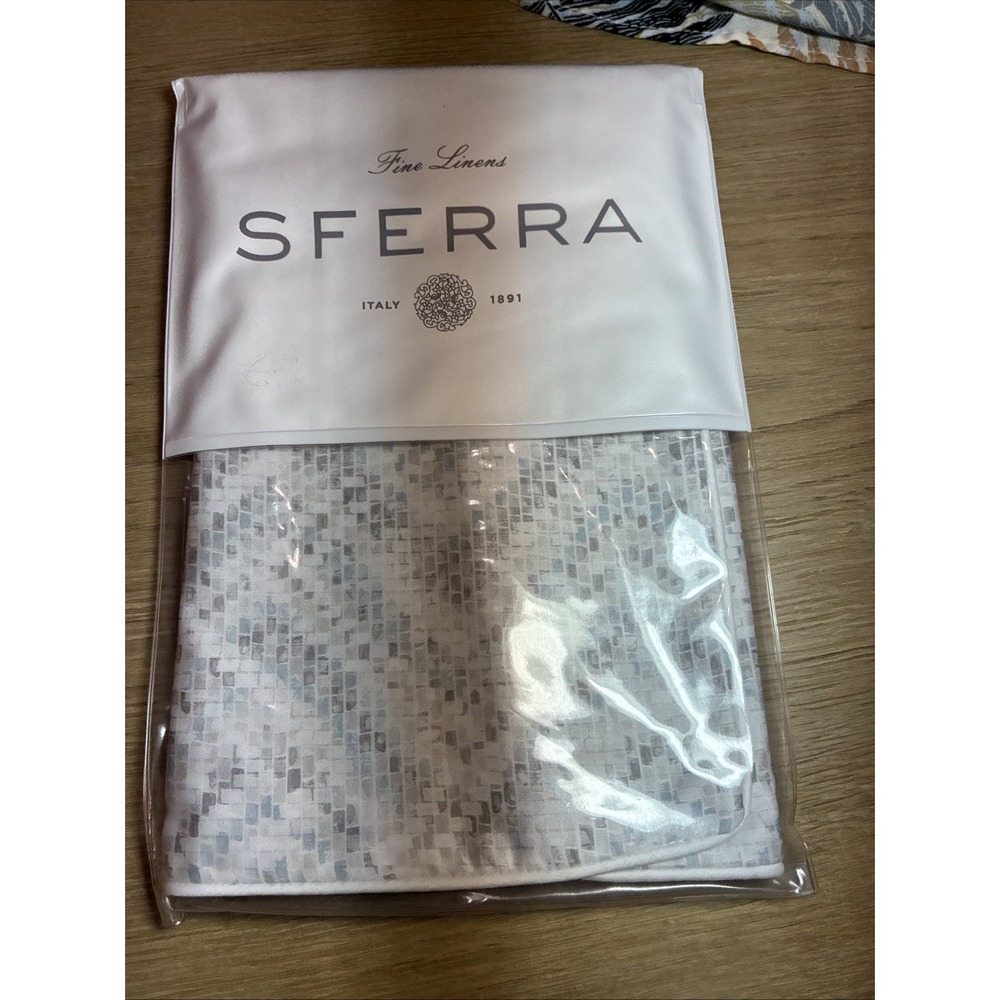 Sferra Mosaico 5780 Boudoir Sham Tin 12 X 16" NIP Long Staple Cotton